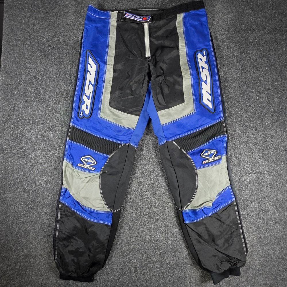 MSR Racing Eclipse Motocross Pants Mens 38 Blue Black Motocycle Riding Gear